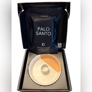 Bursera Palo Santo Incense Sticks and Terracotta Palo Santo holder, New